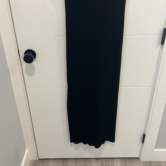 Zara back long dress with slits and gold accents size small - Picture 10 of 10